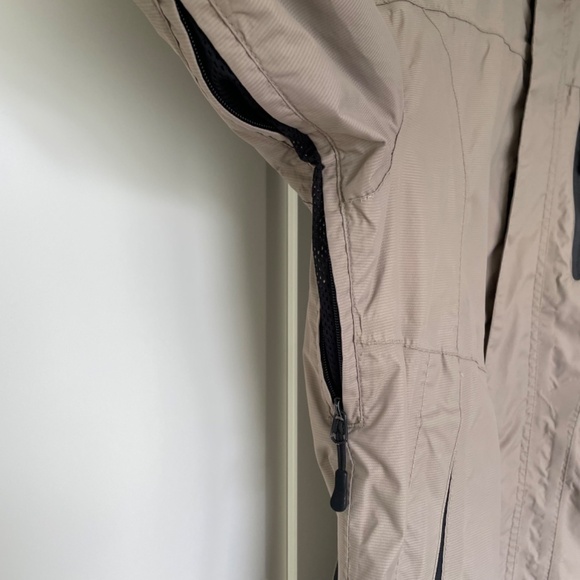 Wetskins Rain Jacket with Hood, Black/Tan, Size Medium - Picture 6 of 16